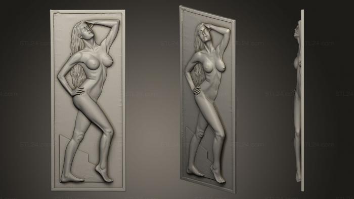Статуэтки девушки (Всегори, STKGL_0062) 3D модель для ЧПУ станка